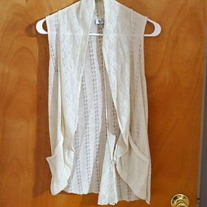 Cream vest